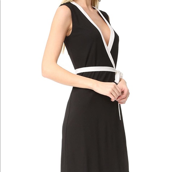 NWT DVF Valena Sleeveless Jersey Wrap Dress - Picture 4 of 12